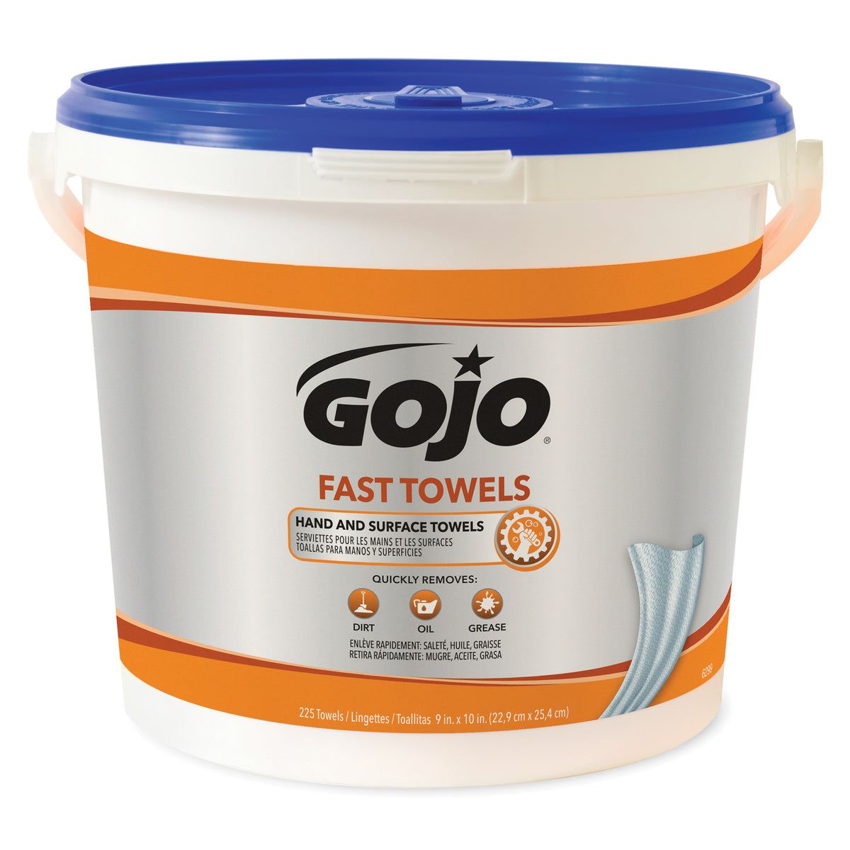 Gojo 6299-02 Fast Towels 225 Count Bucket