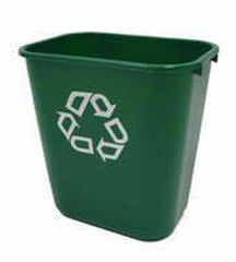 Rubbermaid FG295606GRN Recycling Wastebasket 7 Gallon