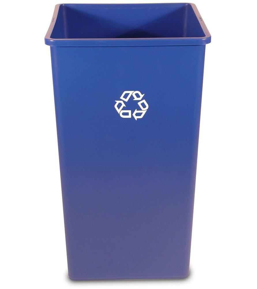 Rubbermaid FG395973BLUE Untouchable Recycling Container 50 gal Blue