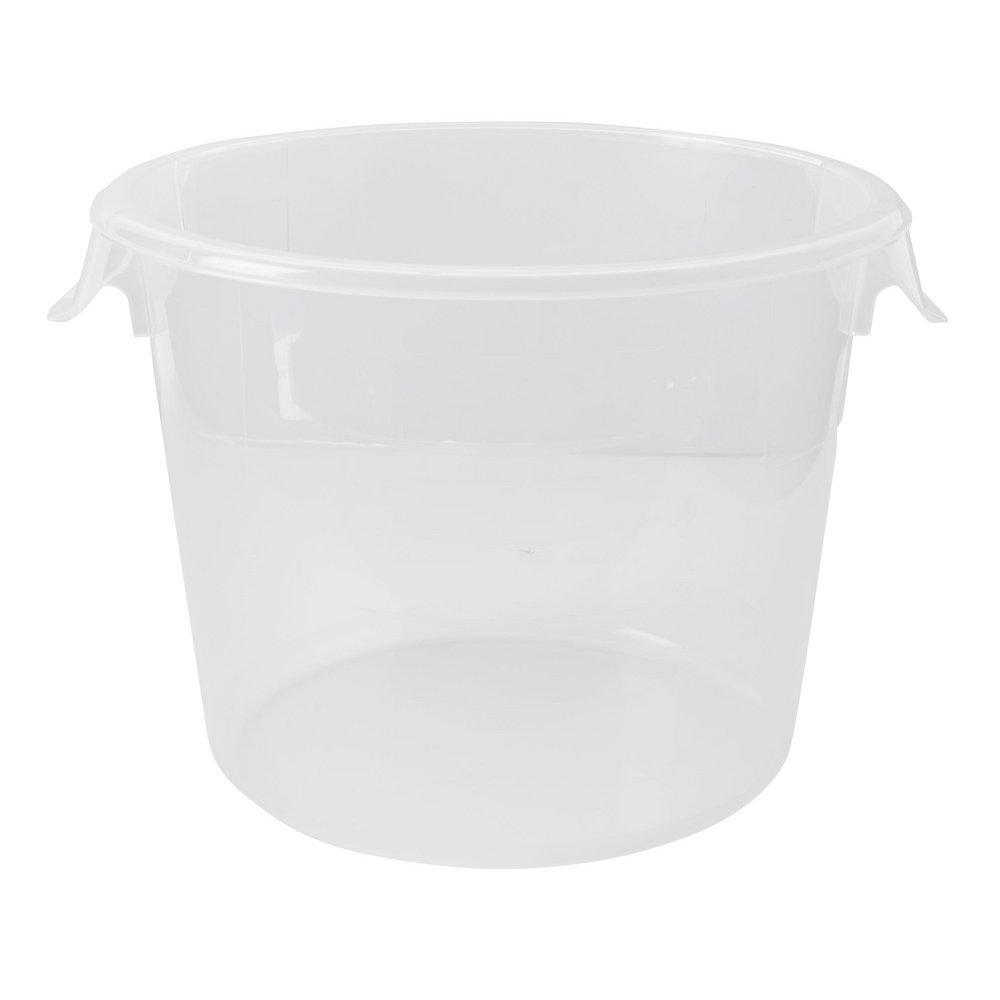 Rubbermaid FG572324CLR 10 in. 6 qt Round Storage Container