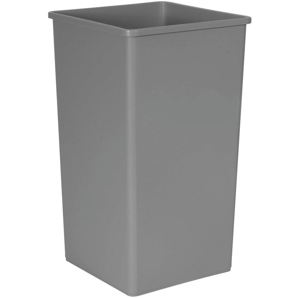 Rubbermaid FG395900GRAY Untouchable Garbage Receptacle 50 gal Gray