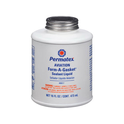 Permatex 80017 Aviation Form-A-Gasket Liquid Sealant 16 oz Bottle