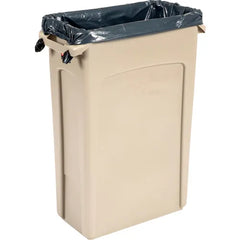 Rubbermaid FG354060BEIG Slim Jim 23 Gal Container with Vent Channel in Beige