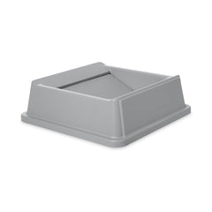 Rubbermaid FG266400GRAY Untouchable 35 Gal Square Swing Top for Container in Grey