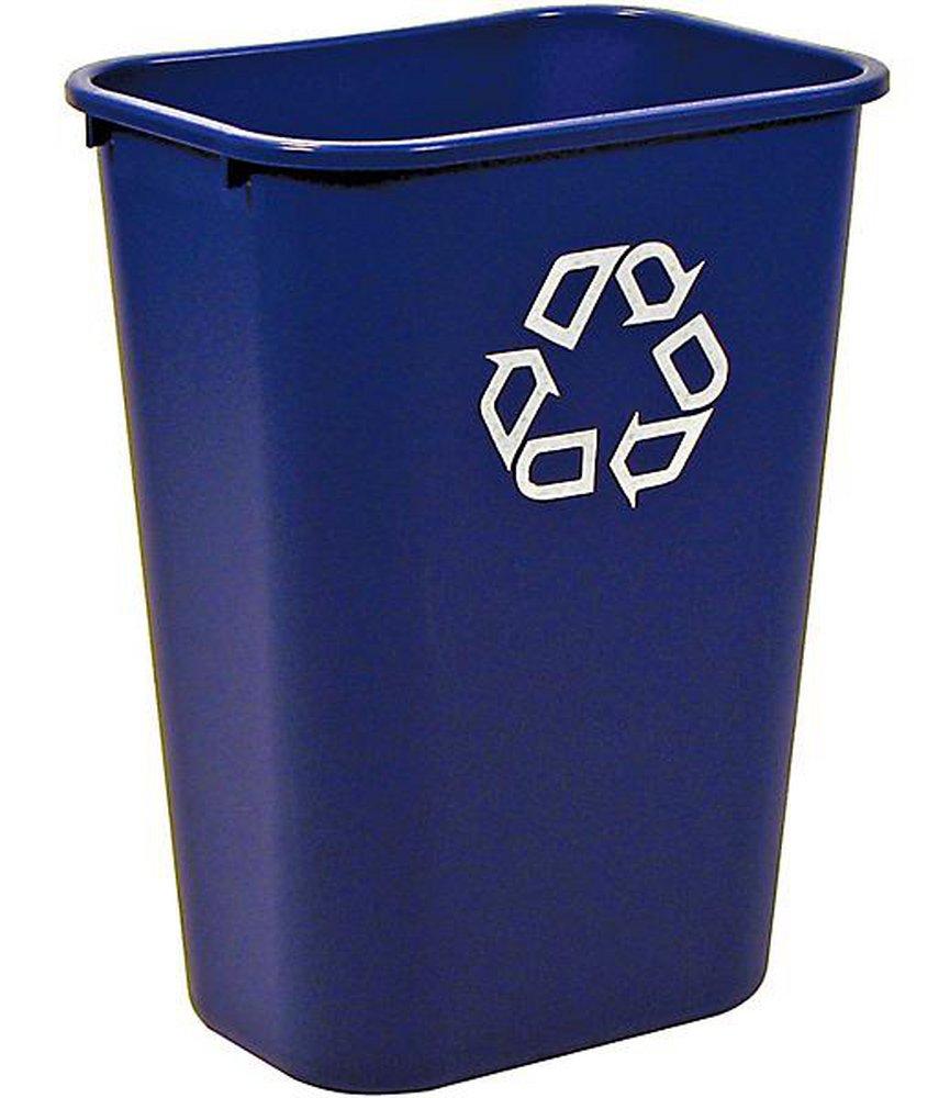 Rubbermaid FG295773BLUE 41-1/4 qt Deskside Recycling Container in Blue