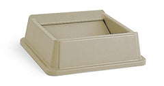 Rubbermaid FG266400BEIG Untouchable 35 Gal Square Swing Top For Container In Beige