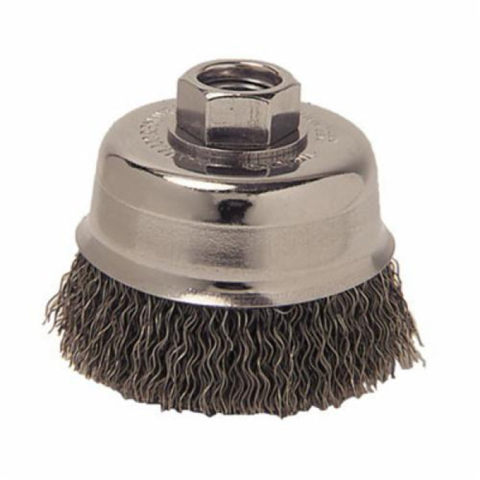 Weiler 13243 Mighty-Mite 3 in Cup Brush 3/8-24 UNF Arbor