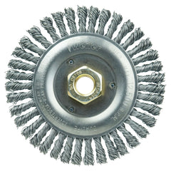 Weiler 08756 Roughneck Wheel Brush - 5 in Diameter, 3/16 in Width, 12500 RPM