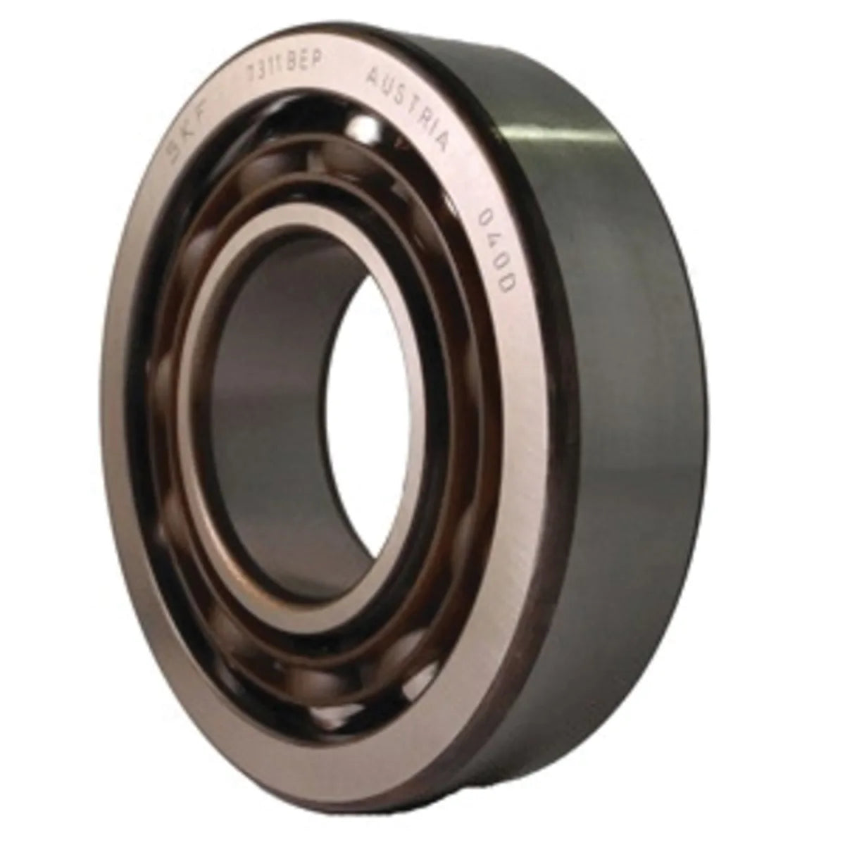 SKF 7334BCBM Single Row Angular Contact Ball Bearing, 40 deg, 170 mm Bore x 360 mm OD x 72 mm W, Machined Brass