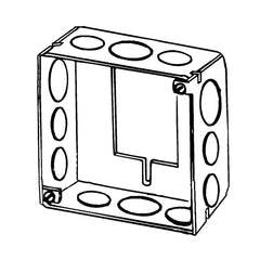 Appleton 4SSBE-SPL Welded Extension Ring With Knockout, 4 in L x 4 in W x 1-1/2 in D