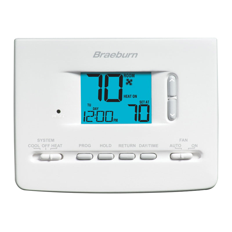 Braeburn 2020NC Builder Universal Programmable Thermostat 1 Heat 1 Cool