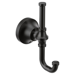 Creative Specialties YB0503BL Moen Colinet Matte Black Double Robe Hook