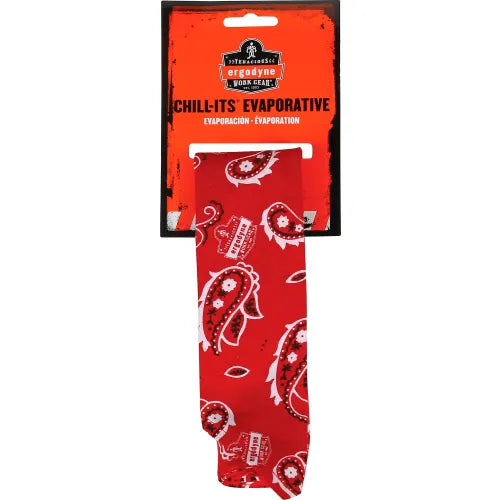 Ergodyne 12325 Chill-Its 6710 Evaporative Cooling Triangle Hat Red Western One Size