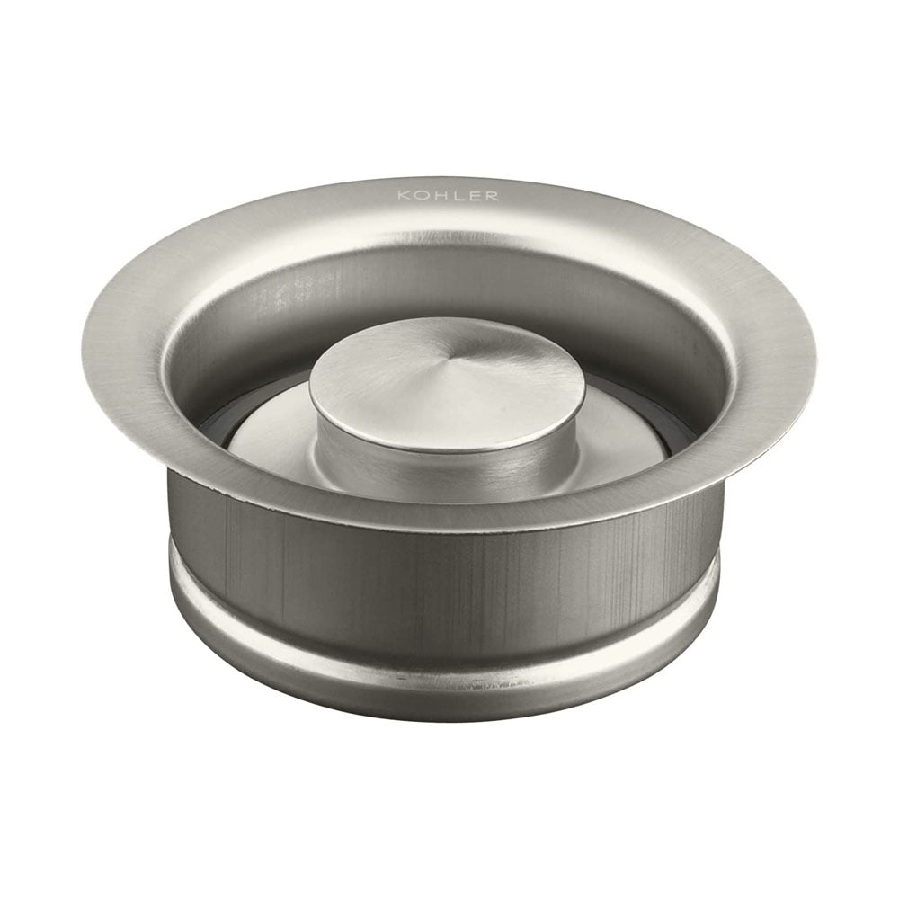 Kohler 087206945762 Garbage Disposal Flange with Stopper Vibrant Brushed Nickel