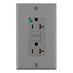 Leviton GFNT2-HGG SmartlockPro Slim Self-Test GFCI Receptacle 20 Amp 125 Volt NEMA 5-20R