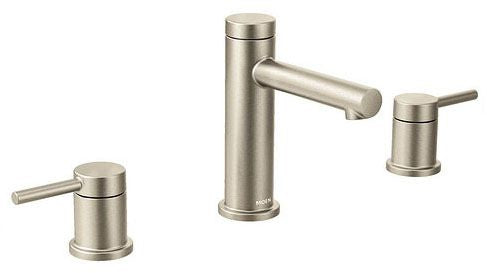 Moen T6193BN Align Two Handle Widespread Bathroom Sink Faucet in Brushed Nickel