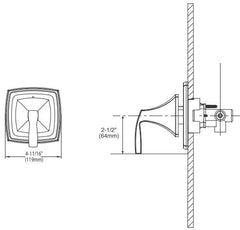 Moen T4611 Voss Chrome Transfer Valve Trim