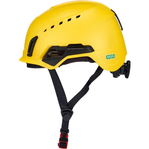 MSA Safety 10242631 V-Gard H2 Safety Helmet Vented Climbing Class C Type 2 Yellow