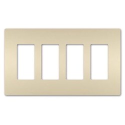 Pass & Seymour RWP264LA Radiant Wall Plate 4G Light Almond Replacement MPN