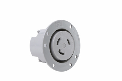 Pass & Seymour L630FO Locking Flanged Receptacle Outlet 30 Amp 250 Volt NEMA L6-30R