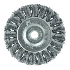 Weiler 08014 Wheel Brush - 3 in Diameter, 1/2 to 3/8 in Arbor Diameter, 3/8 in Width, 25000 RPM