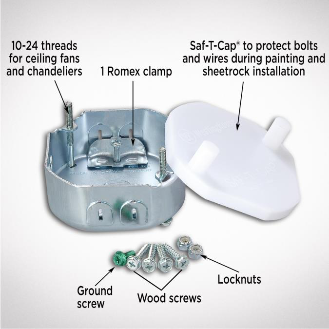 Westinghouse 0102011 Fan/Light Fixture Support Box