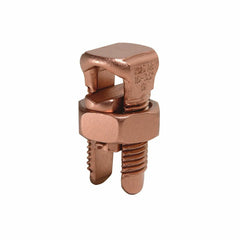 BURNDY KS25 Copper Split Bolt, Cu: 4 AWG-1/0 AWG (Str) (Run & Tap)