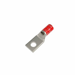 BURNDY YA8CL1BOX 8 AWG CU One Hole 1/4 Stud Size Standard Barrel Inspection Window Internal Chamfer Tin Plated UL/CSA 90? Up to 35kV RED Color Code 49 Die Index