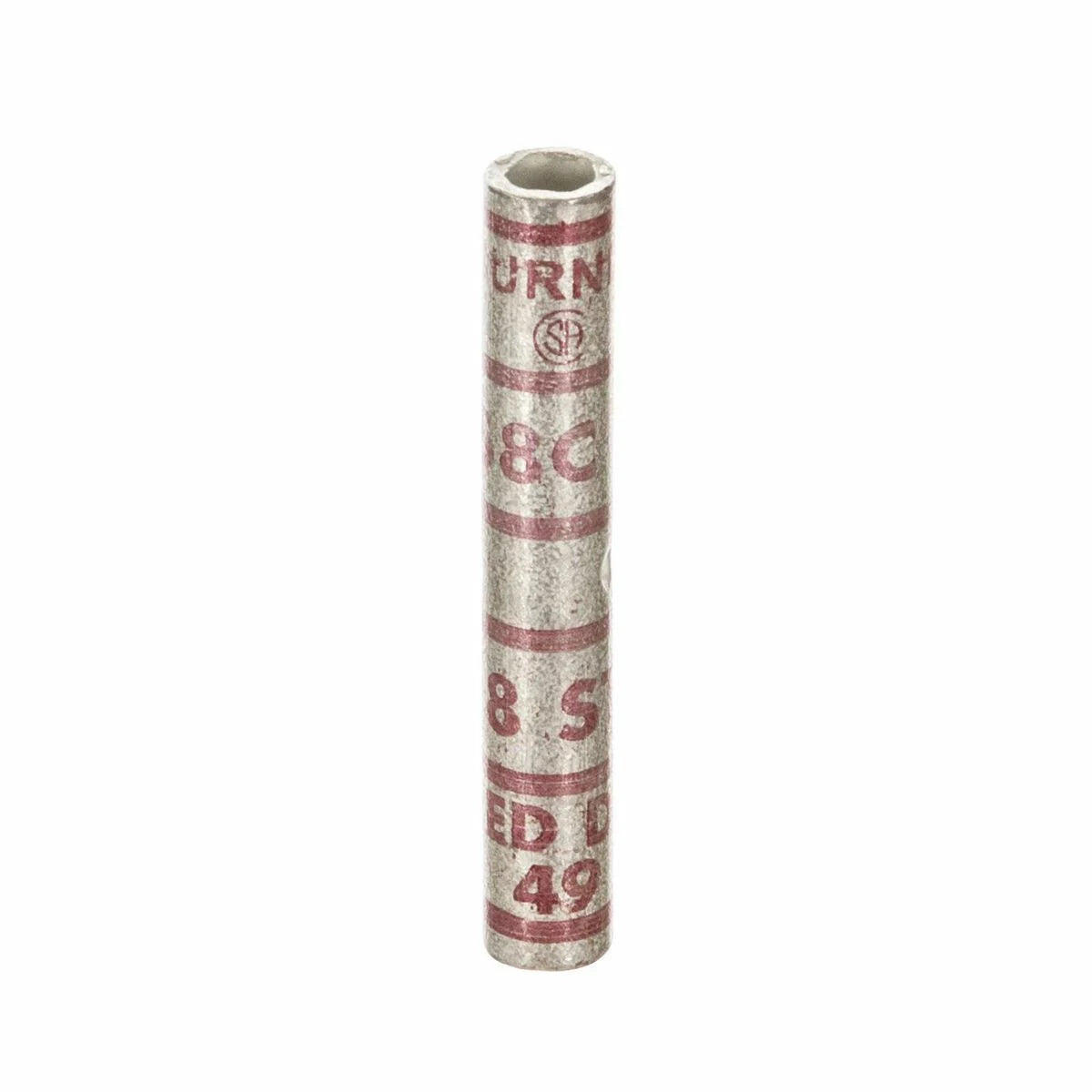 BURNDY YS8C 8 AWG CU Long Barrel Internal Chamfer Tin Plated UL/CSA 90C Up to 35kV