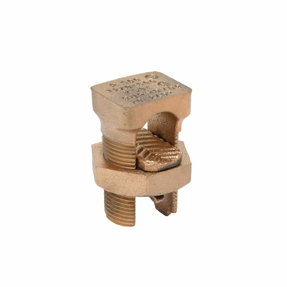 BURNDY KS34 Copper Split Bolt, Cu: 2/0 AWG (Str)-500 KCMIL (Run & Tap)