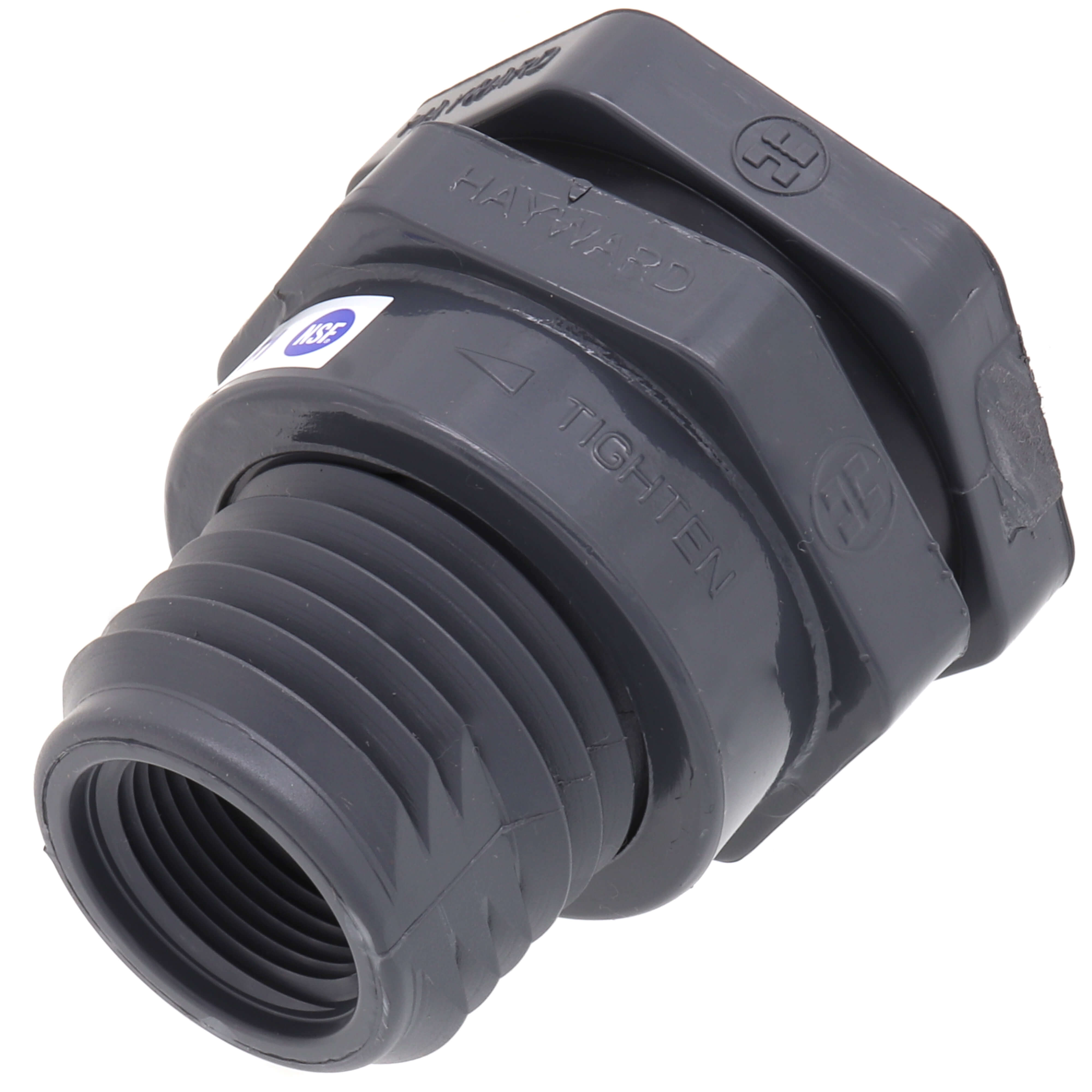 Hayward BFAS1007CES 3/4 PVC Bulkhead Fitting w/EPDM Gasket (Socket x Thread)