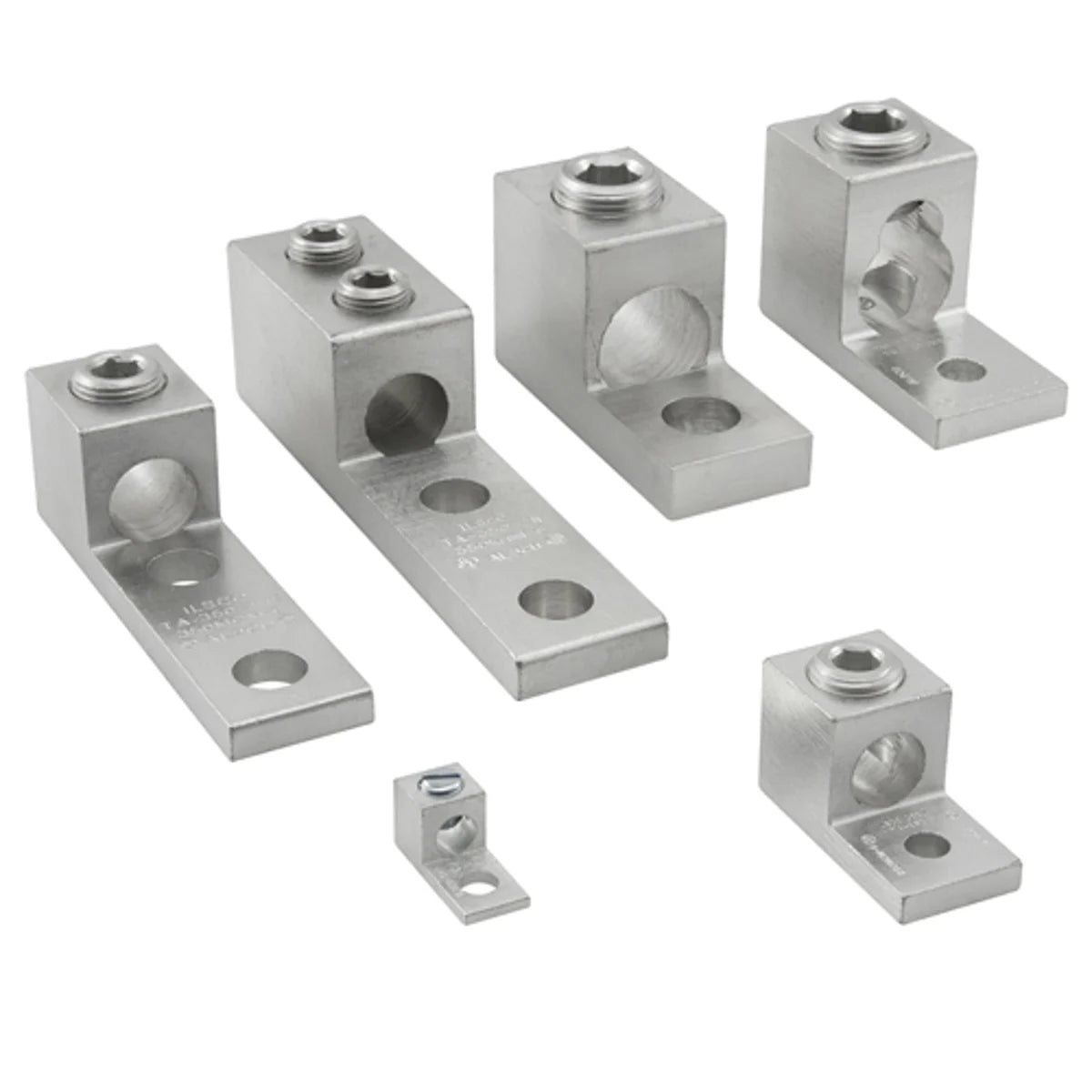 ILSCO TA-6-S Aluminum Mechanical Lug, Conductor Range 4-14, 1 Port, 1 Hole, 1/4in Bolt Size