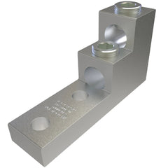 ILSCO PB2-600-2N Aluminum Panelboard Lug, Dual Rated, Conductor Range 600-2, 2 Ports, 2 Holes, 1/2in Bolt Size