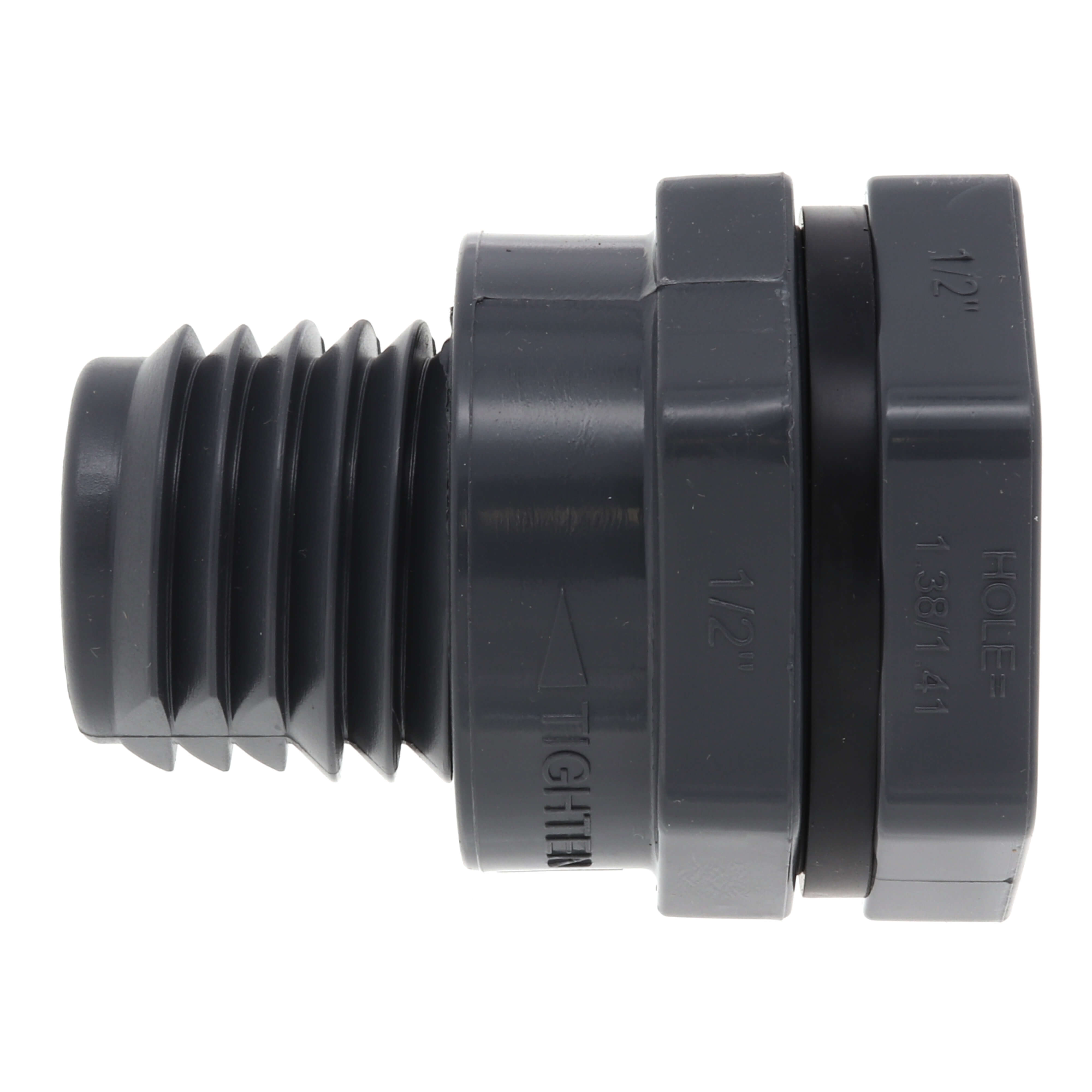 Hayward BFAS1005TES 1/2 PVC Bulkhead Fitting w/ EPDM Gasket (Thread x Thread) Replacement MPN