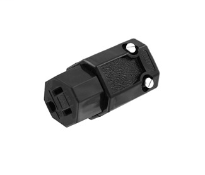 Leviton 5269-N 125 Volt 15 Amp 2-Pole 3-Wire NEMA 5-15R Black Nylon Grounding Straight Blade Connector