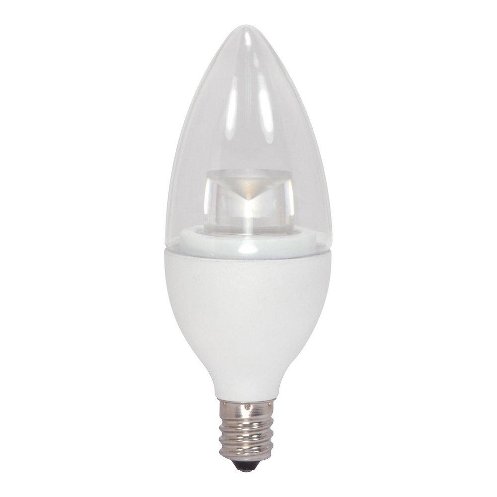 SATCO S8952 4.5W B11 Dimmable LED Light Bulb with Candelabra Base