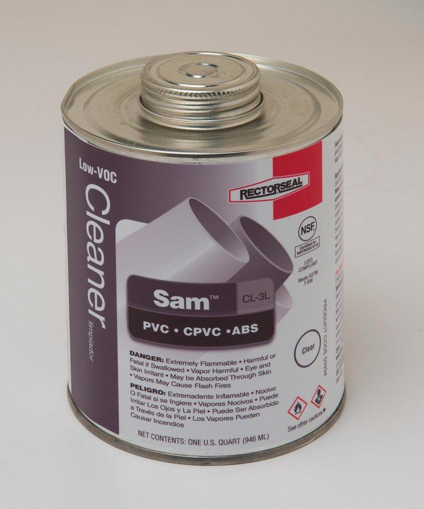 Rectorseal 55932 Sam CL-3L 19.2 oz PVC Clear Cleaner