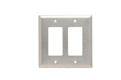 Pass & Seymour SSJ262 Wall Plate Stainless Steel 2G Junior Jumbo