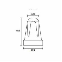 NSI Industries TOP-L-D Large Ceramic Wire Connector 600 Volt 15 Pack