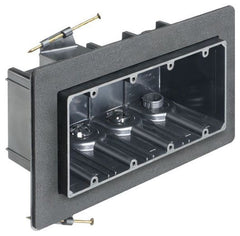 Arlington FN104F Versatile Non Conductive Outlet Box for New Construction Four Gang Screw On 85.3 cu Inches