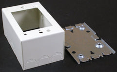 Wiremold 5747WH Steel Shallow Device Box White