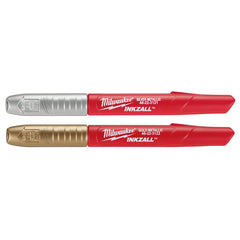 Milwaukee 48-22-3123 INKZALL™ Silver/Gold Fine Point Markers (2 Pack) 48-22-3123