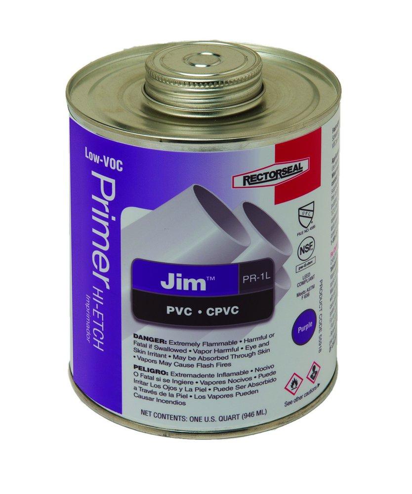 Rectorseal 55918 Jim PR-1L 1 qt PVC Purple Primer