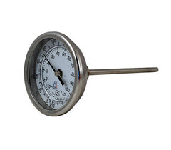 BLUE RIBBON INSTRUMENTS BR3-25-TI 3 in. Bi-Metal Thermometer