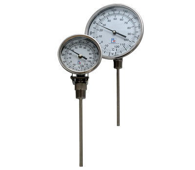 BLUE RIBBON INSTRUMENTS BR3A-25-TI 3 in. Bi-Metal Thermometer +250 Degrees F