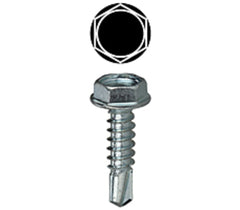 DOTTIE TEKHW834 #8 x 3/4 in. Zinc-Plated Hex Washer Head Self-Drilling Screw