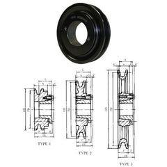 IDC Select AK046H H Bushing Sheave, Gray Cast Iron, Use with 3L, 4L & A Belts.