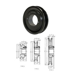 IDC Select BK034H H Bushing Sheave, 3-1/2 in Outside Dia, Single Groove