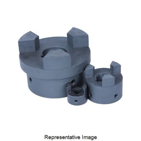 IDC Select L150-1-1/2K Jaw Coupling Hub, 1 1/2 in Bore Dia, Cast Iron, 3/8 in W x 3/16 in Depth Keyway