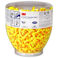 3M 391-1010 E-A-Rsoft Dispenser Earplugs Refill Polyurethane Red/Yellow Regular Size Tapered Shape